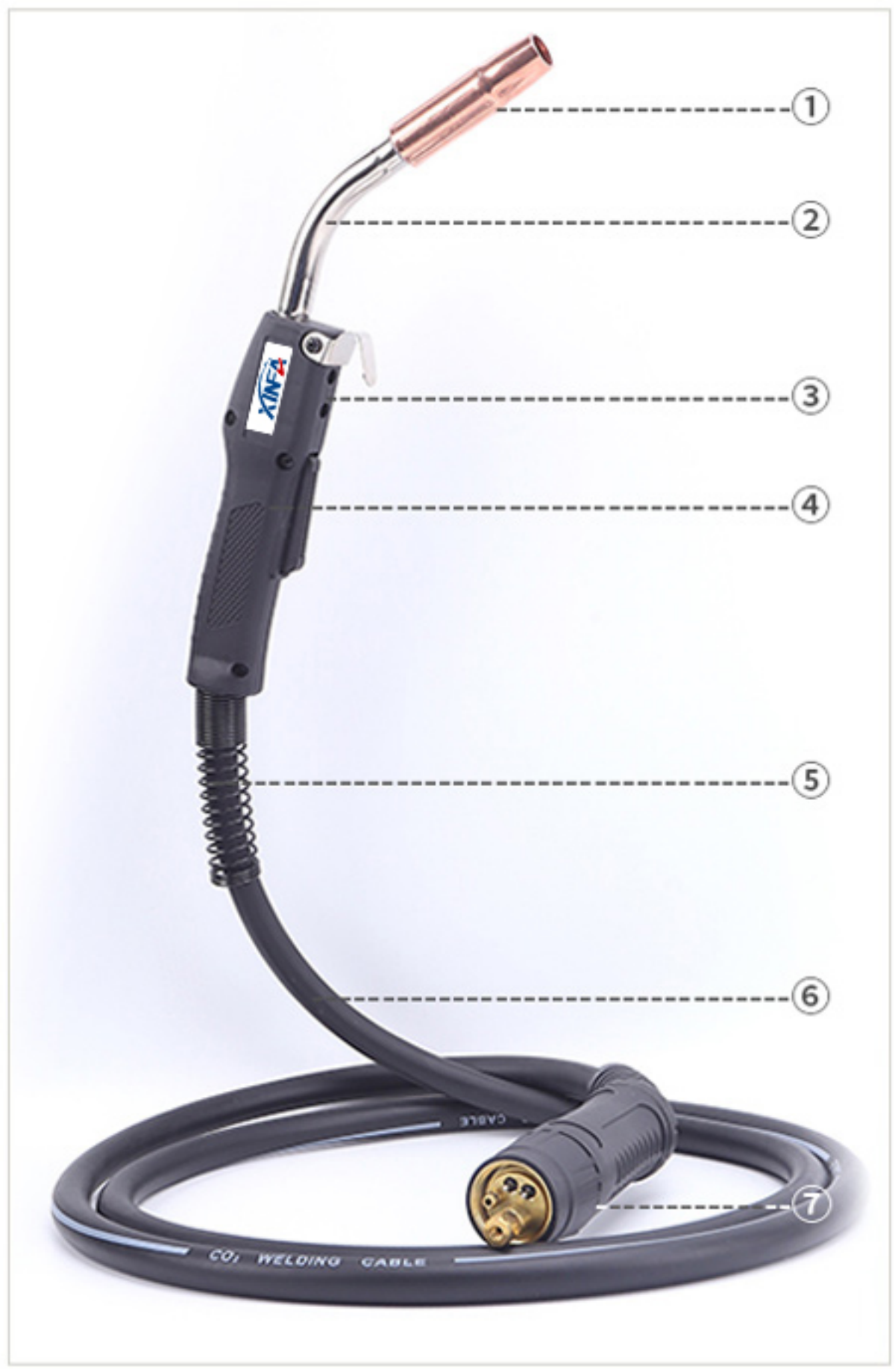 TWECO 3# 300A gas cooled Welding torch (6)